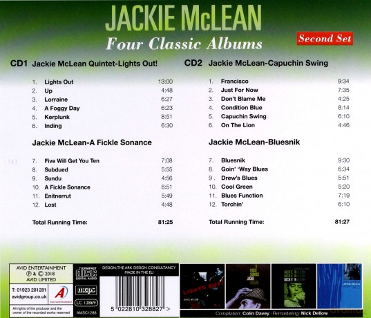 Jackie Mclean: Four Classic Albums [CD]