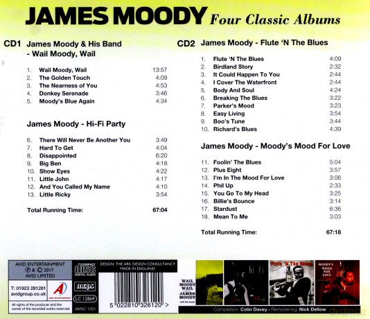 James Moody: Four Classic Albums [2xCD]