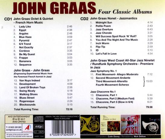 John Graas: Four Classic Albums [CD]