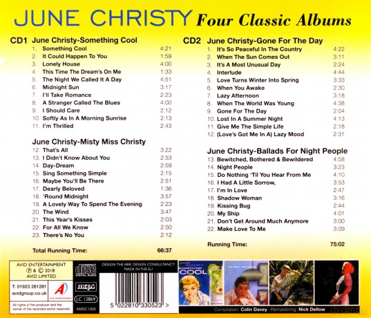 June Christy: Four Classic Albums [CD]
