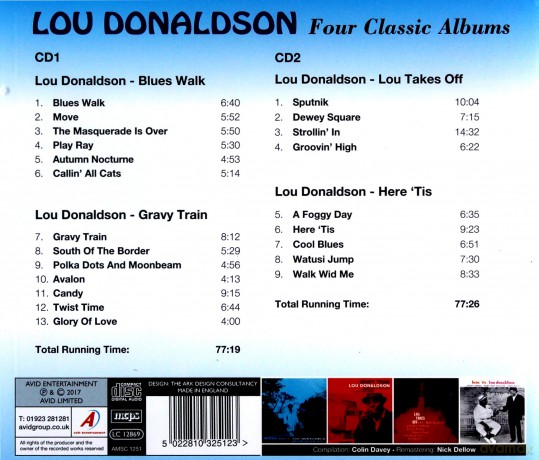 Lou Donaldson: Four Classic Albums [CD]
