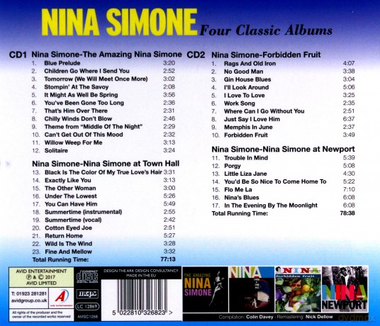 Nina Simone: Four Classic Albums [CD]
