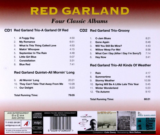 Red Garland: Four Classic Albums [CD]