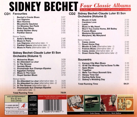 Sidney Bechet: Four Classic Albums [2CD]
