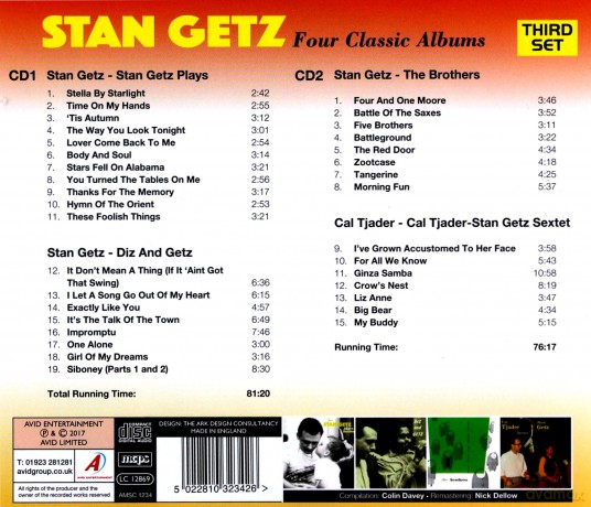 Stan Getz: Four Classic Albums [CD]