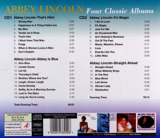 Abbey Lincoln: Four Classic Albums [2CD]