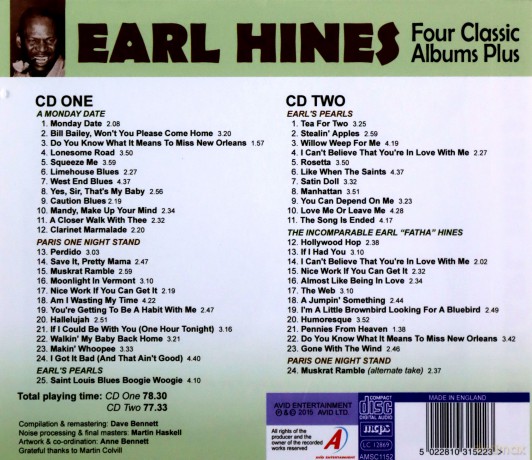 Earl Hines: Four Classic Albums [2CD]