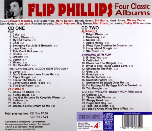 Flip Phillips: Four Classic Albums [2CD]