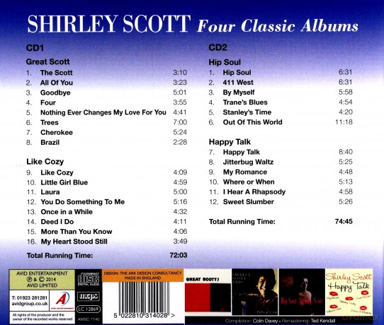 Shirley Scott: Four Classic Albums [2CD]