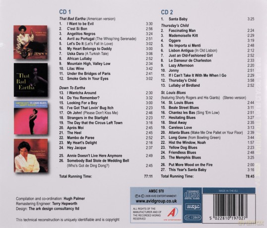 Eartha Kitt: Four Classic Albums (That Bad Eartha / Down To Eartha / Thursdays Child / St. Louis Blues) [2CD]