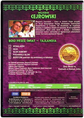 Boso przez Świat: Tajlandia - Wojciech Cejrowski [DVD]