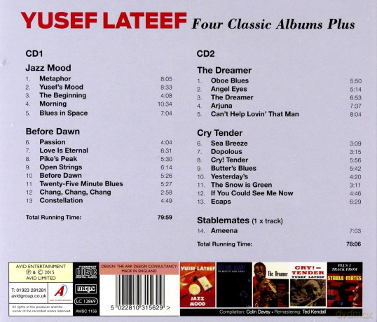 Yusef Lateef: Four Classic Albums Plus [CD]
