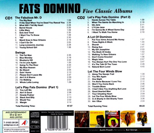 Fats Domino: Five Classic Albums [CD]
