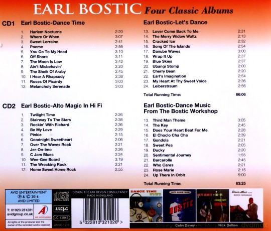 Earl Bostic: Four Classic Albums [CD]
