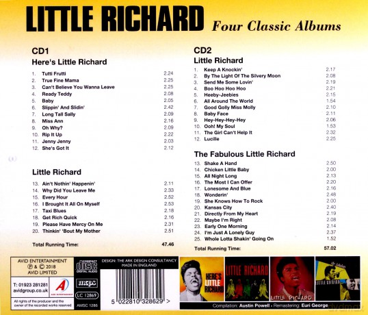 Little Richard: Four Classic Albums [CD]