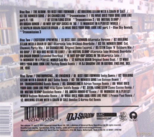 Dj Shadow: Endtroducing [3CD]