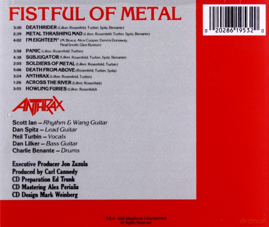 Anthrax: Fistful Of Metal [CD]
