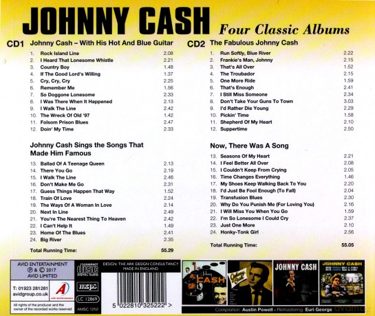 Johnny Cash: Four Classic Albums [CD]