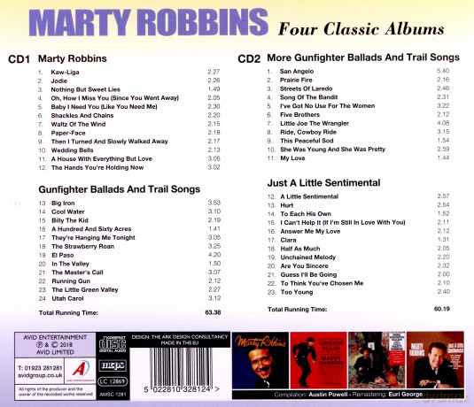 Marty Robbins: Four Classic Albums [CD]