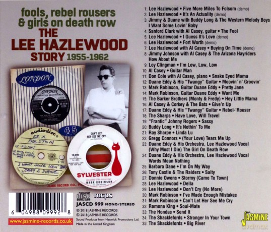 Lee Hazlewood: Fools. Rebel Rousers & Girls On Death Row - The Lee Hazlewood Story 1955-1962 [CD]