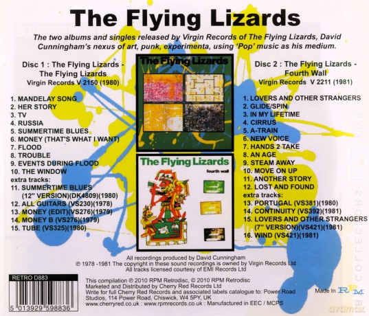 Flying Lizards: Flying Lizards/Fourth Wall [2CD]