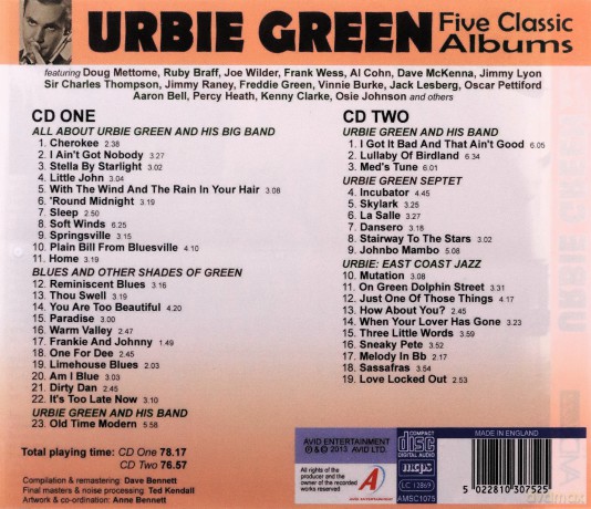 Urbie Green: Five Classic Albums [CD]