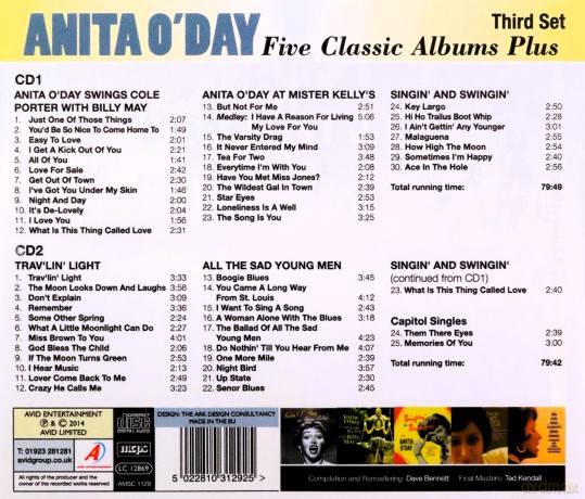 Anita Oday: Five Classic Albums Plus [CD]
