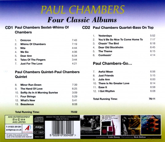 Paul Chambers: Four Classic [CD]