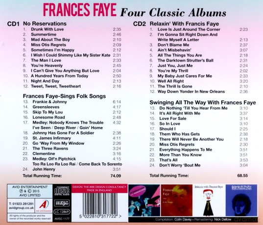 Frances Faye: Four Classic Albums [CD]