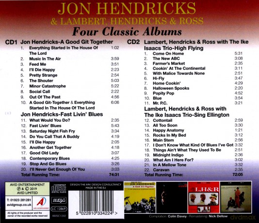 Jon Hendricks: Four Classic Albums [CD]