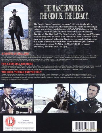 Za garść dolarów / For A Few Dollars More / The Good The Bad And The Ugly ((Dobry, zły i brzydki)) (Za garść dolarów / Za kilka dolarów więcej / Dobry, zły i brzydki) [3xBlu-Ray]