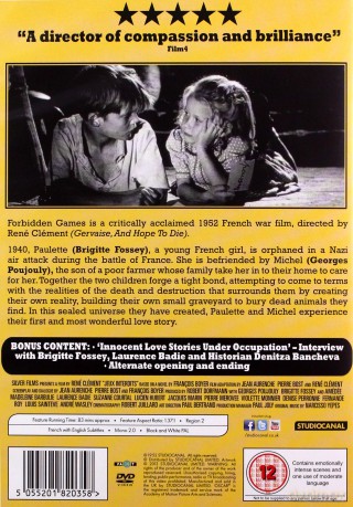Forbidden Games (Zakazane zabawy) [DVD]