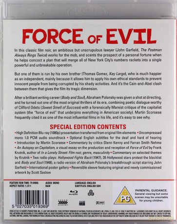 Force Of Evil (Mafia) [Blu-Ray]