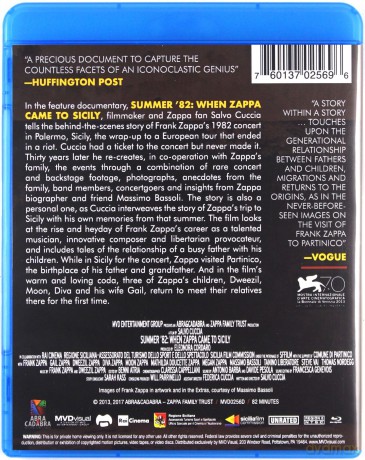 Frank Zappa: Frank Zappa - Summer 82: When Zappa Came To Sicily [Blu-Ray]