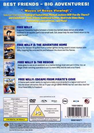 Free Willy Complete 4 Movie Collection [4DVD]