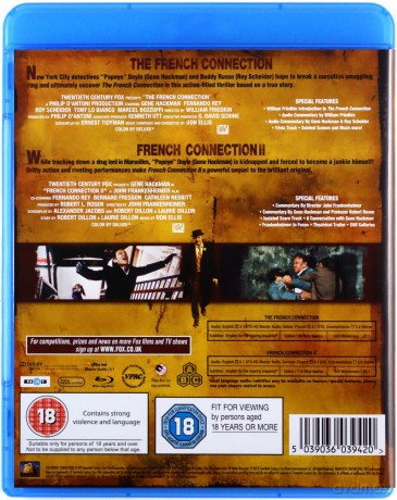 French Connection / French Connection II (Francuski łącznik I-II) [3xBlu-Ray]