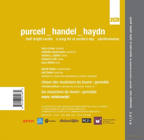 Minkowski, Les Music.Du Louvre: To Saint Cecilia: Purcell, Handel, Haydn [2CD]