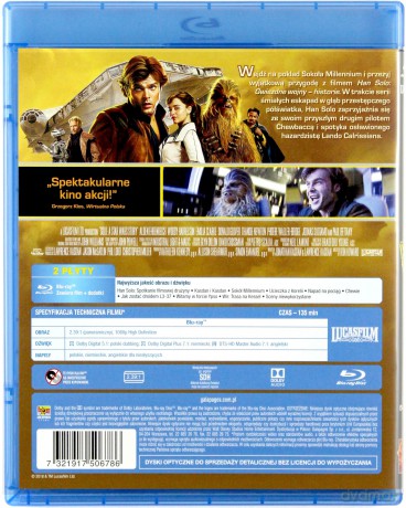 Gwiezdne wojny - historie: Łotr 1 / Han Solo / Gwiezdne Wojny Epizod VII: Przebudzenie Mocy / Gwiezdne Wojny: Epizod VIII Ostatni Jedi (Star Wars) Pakiet [7Blu-Ray]