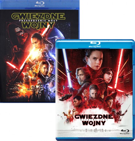 Gwiezdne Wojny Epizod VII: Przebudzenie Mocy / Gwiezdne Wojny: Epizod VIII Ostatni Jedi (Star Wars) Pakiet [3xBlu-Ray]