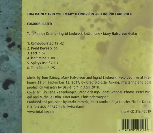 Tom Rainey Trio: Combobulated [CD]