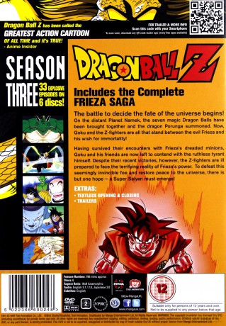 Dragon Ball Z Complete Season 3 (Episodes 75-107) [6DVD]