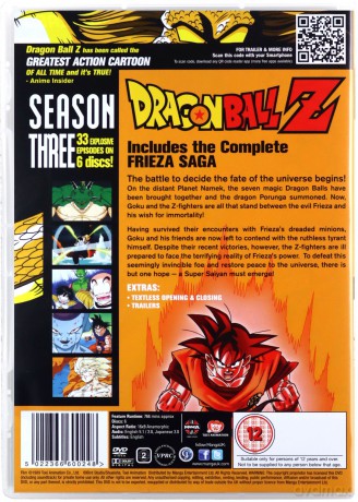 Dragon Ball Z Complete Season 3 (Episodes 75-107) [6DVD]