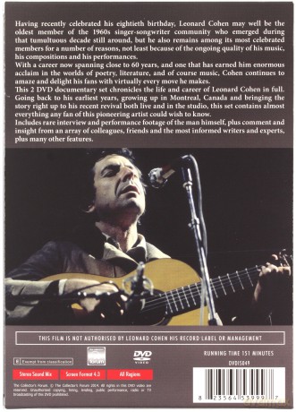 Leonard Cohen: Dvd Collectors Box [DVD]