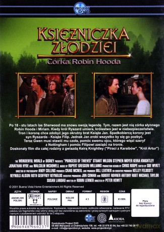 Księżniczka złodziei - córka Robin Hooda [DVD]