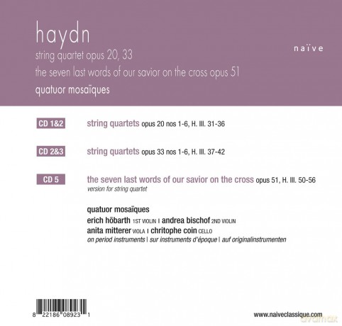 Quatuor Mosaiques: Haydn Vol. 1 (Boxed Set) [5CD]