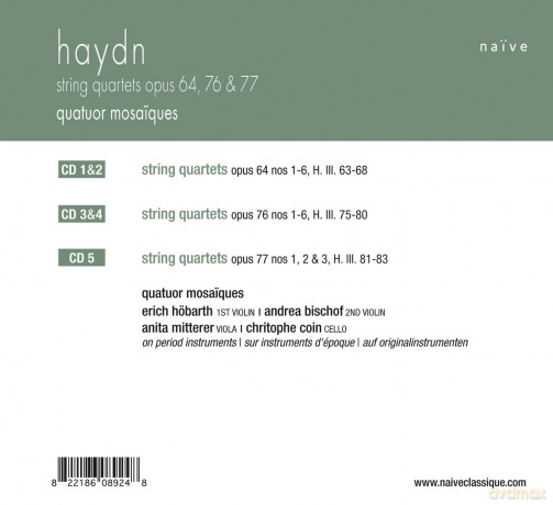 Quatuor Mosaiques: Haydn Vol. 2 (Boxed Set) [5CD]
