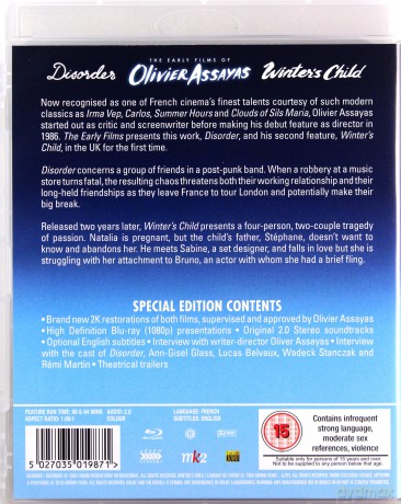 Early Films of Olivier Assayas. The (Disorder Winters Child) (Bezład / Zimowe dziecko) [Blu-Ray]