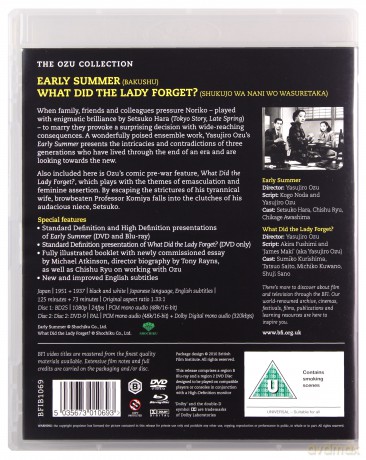 Early Summer / What Did The Lady Forget? (1951) (Wczesne lato) [Blu-Ray]+[DVD]