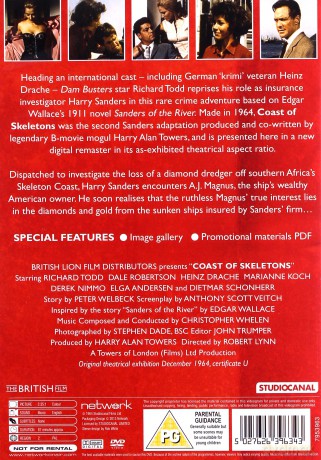 Edgar Wallace Presents Coast Of Skeletons Film [DVD]