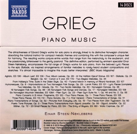 Steen-Nokleberg: Edvard Grieg: Piano Music [14CD]